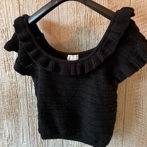 H&M crochet sweater cropped